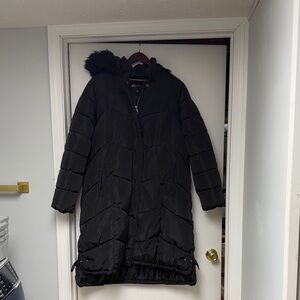 Big Chill Black Puffer Coat with Hood